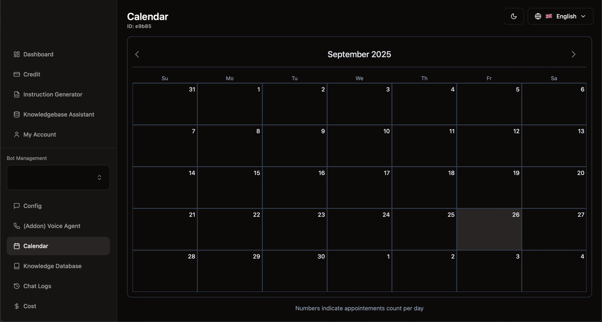 Integrierter Kalender